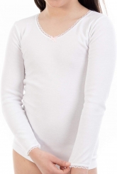 CAMISETA NIÑA FELPA ML